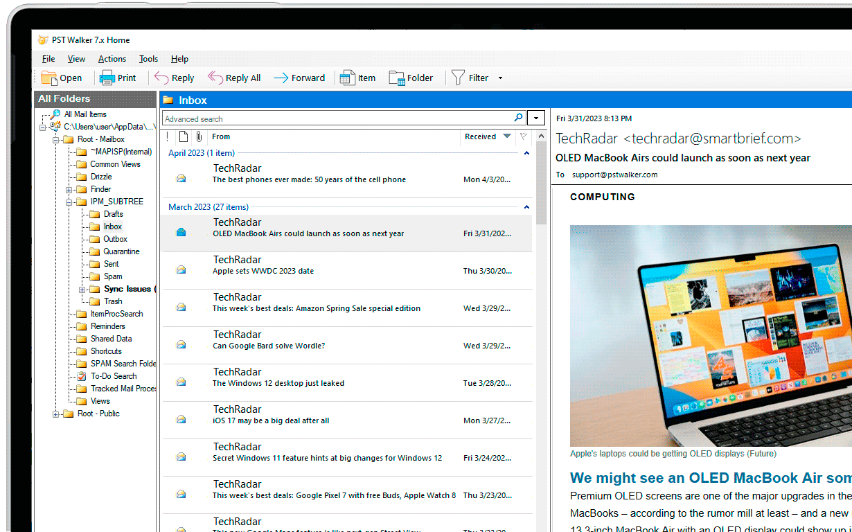 OST PST Viewer for Outlook
